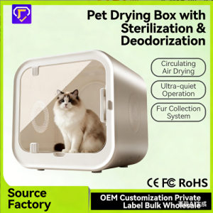 Pet drying box cat dryer large capacity automatic hair collection dog cat bath blow-dry high power
